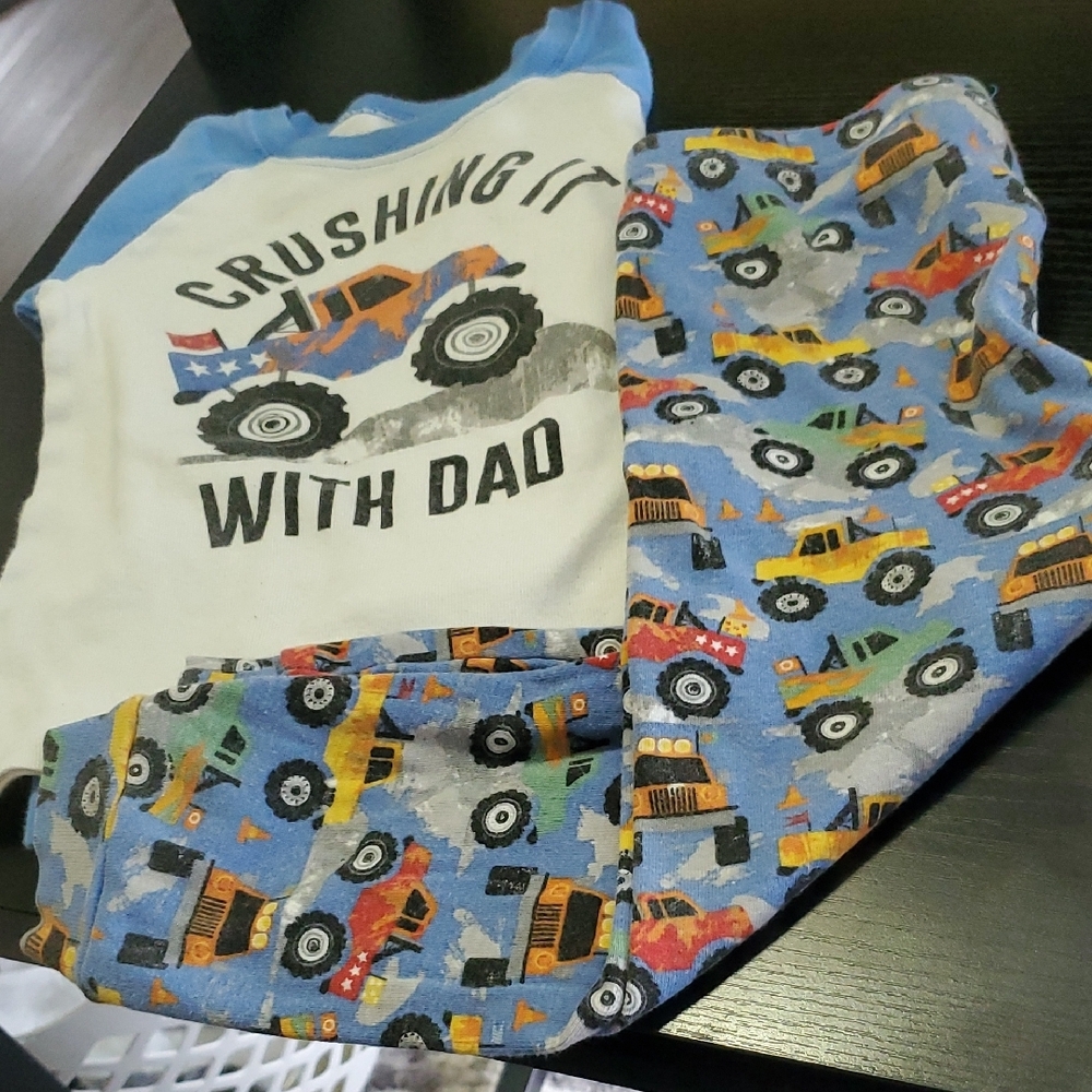 Childrens Place Blue and White Pajama Top